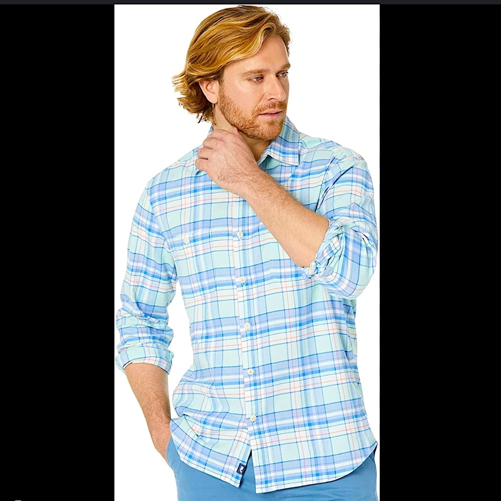 Vineyard Vines Classic Fit Tucker Long Sleeve Button-up Men’s Dress Shirt, S